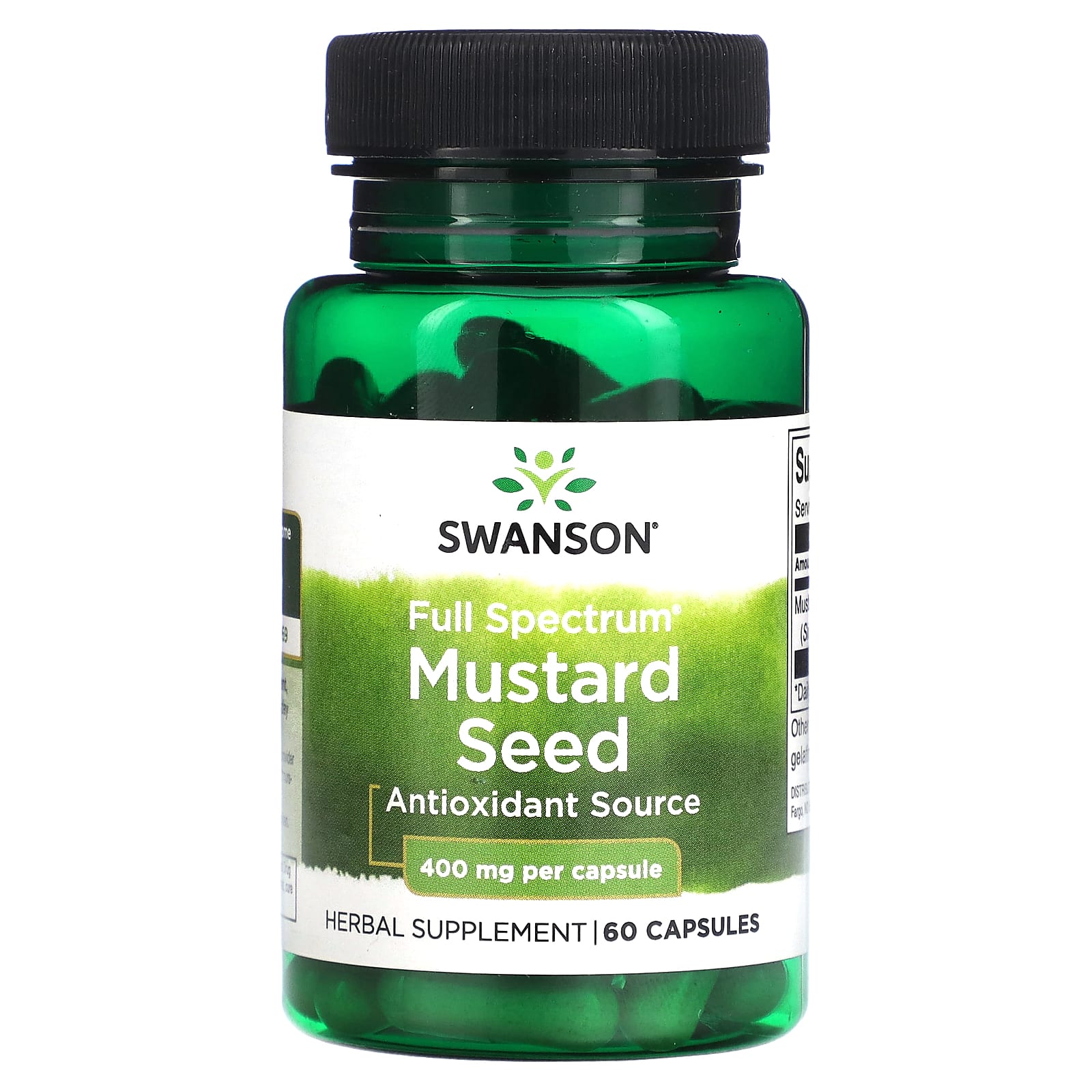 Swanson-Full Spectrum Mustard Seed-400 mg-60 Capsules