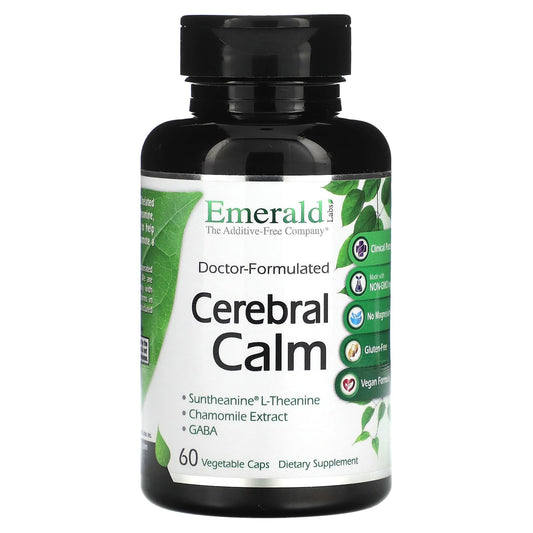 Emerald Laboratories-Doctor-Formulated Cerebral Calm-60 Vegetable Caps