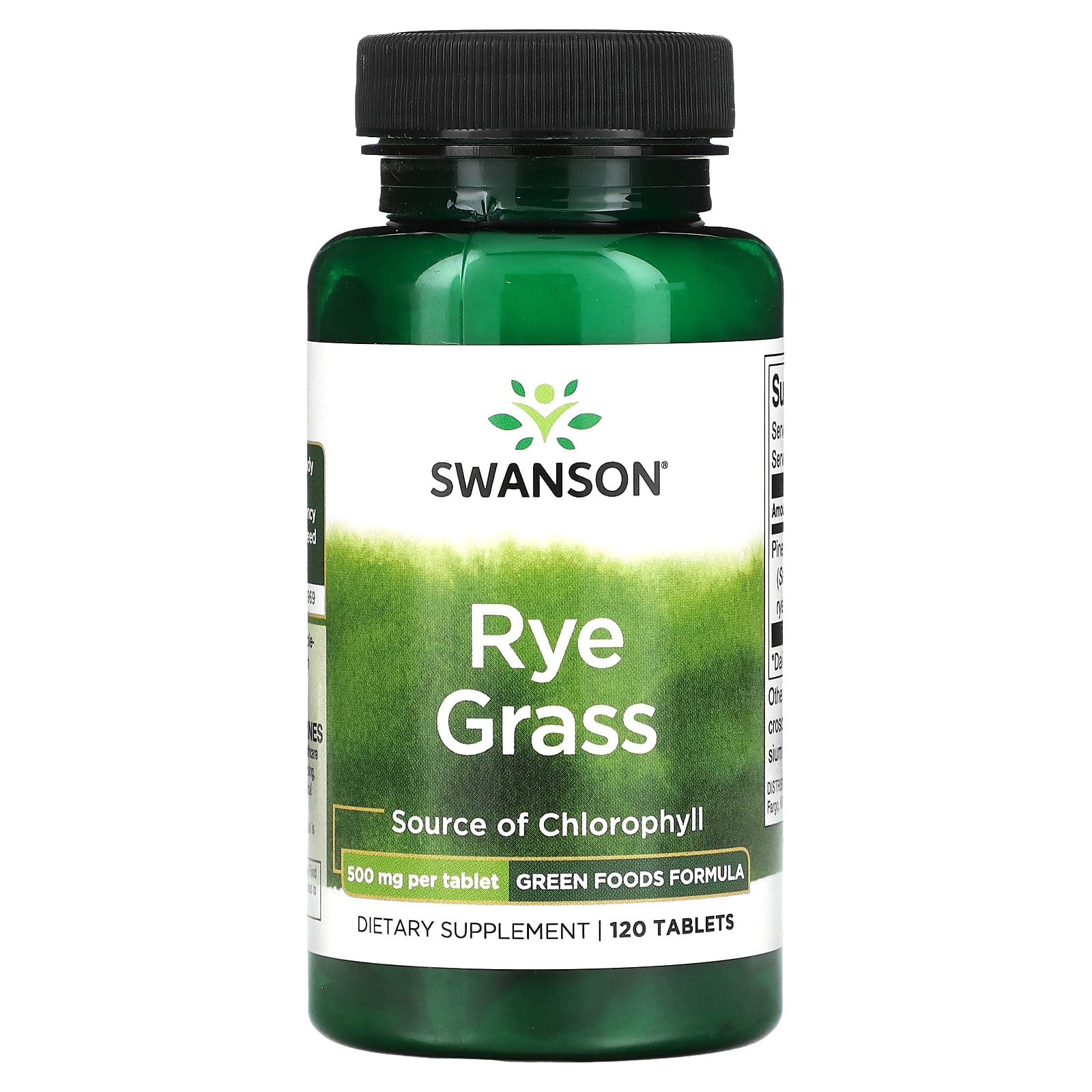 Swanson-Rye Grass-500 mg -120 Tablets