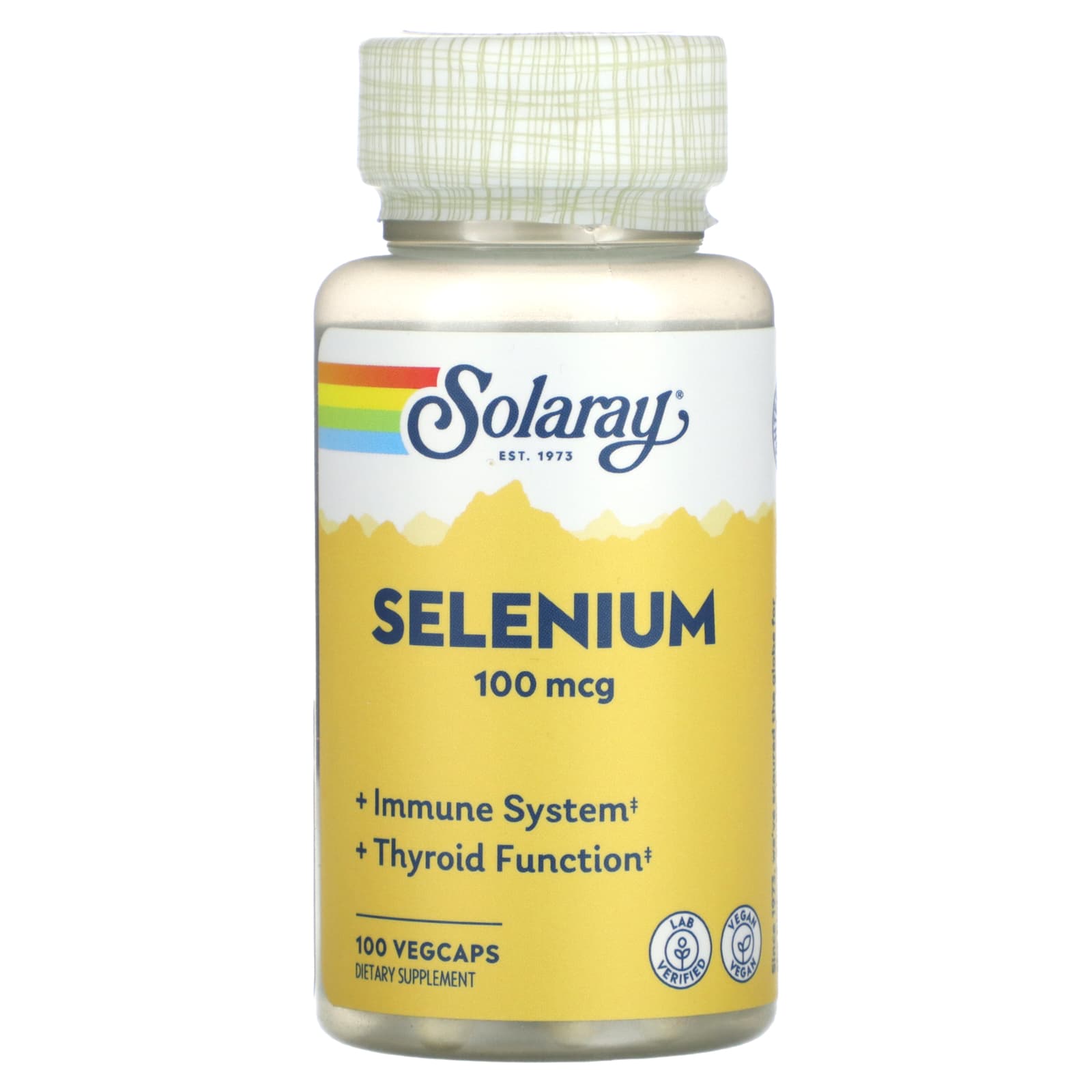 Solaray-Selenium-100 mcg -100 VegCaps