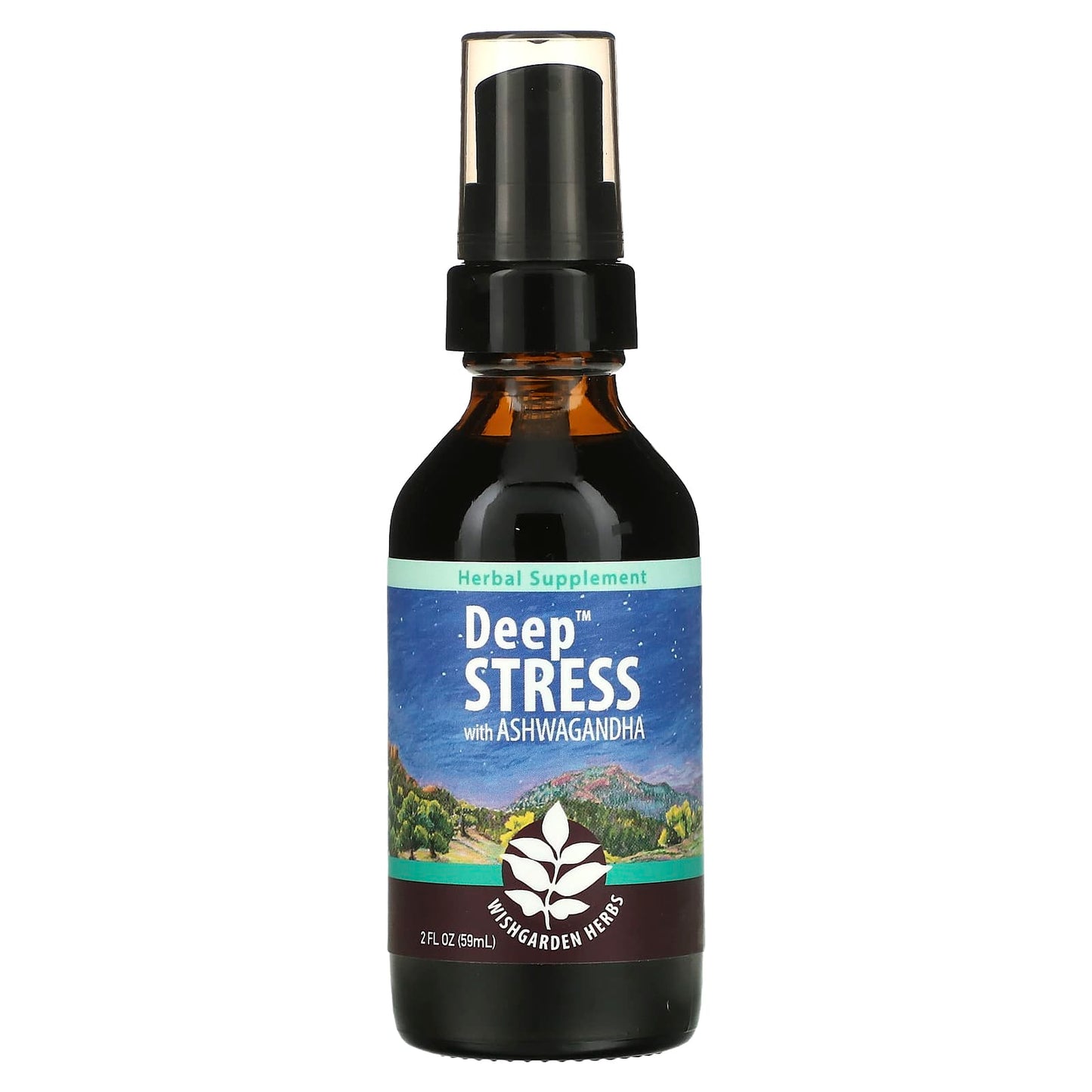 WishGarden Herbs-Deep Stress with Ashwagandha-2 fl oz (59 ml)