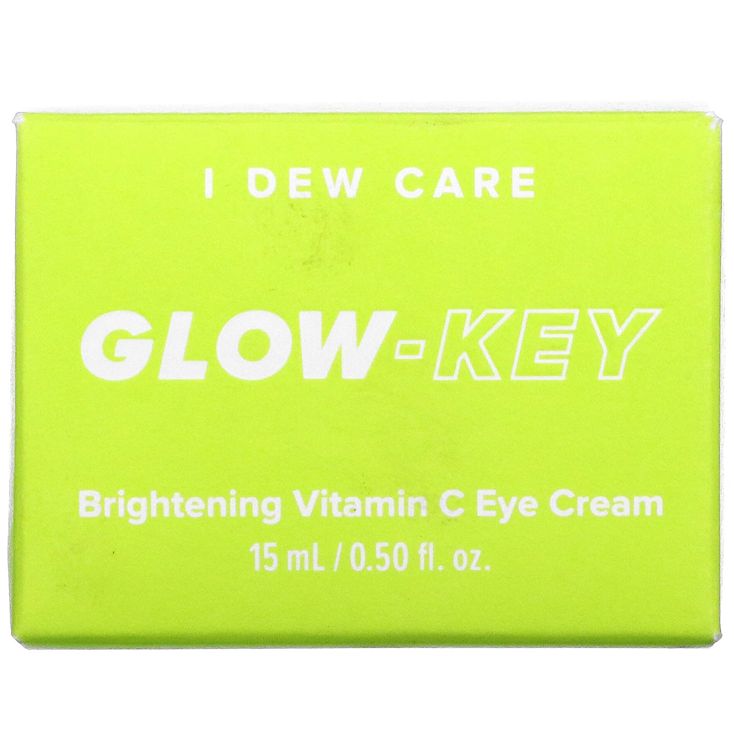 I Dew Care, Glow-Key, Brightening Vitamin C Eye Cream, 0.50 fl oz (15 ml)