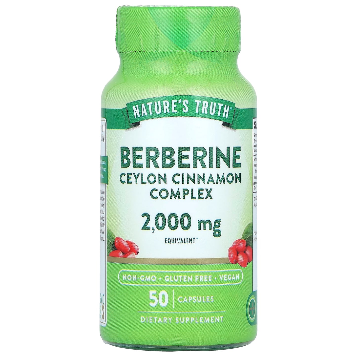 Nature's Truth-Berberine Ceylon Cinnamon Complex-2,000 mg-50 Capsules