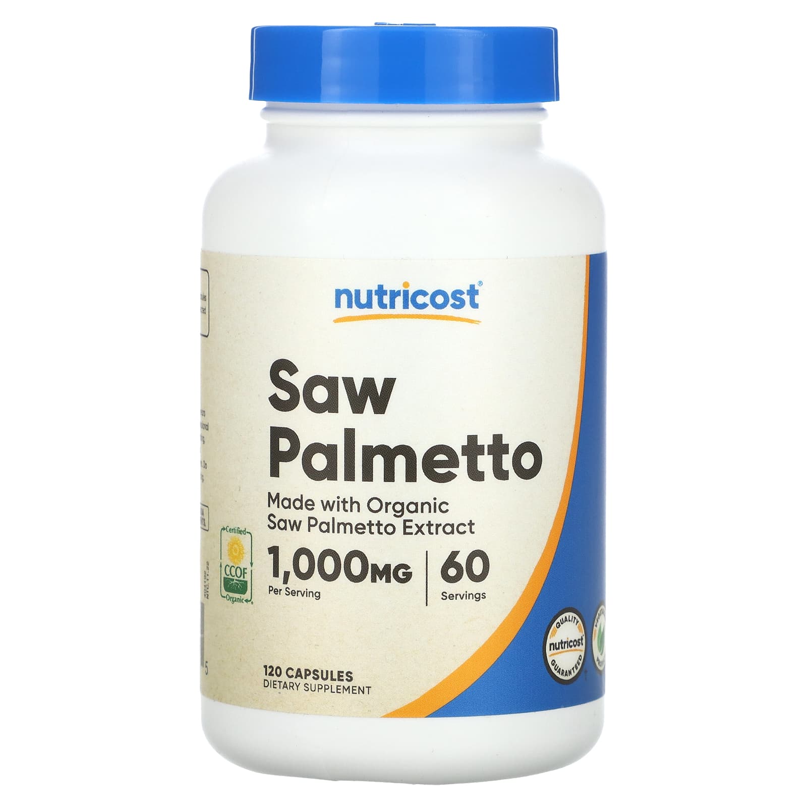 Nutricost-Saw Palmetto-1,000 mg-120 Capsules (500 mg per Capsule)