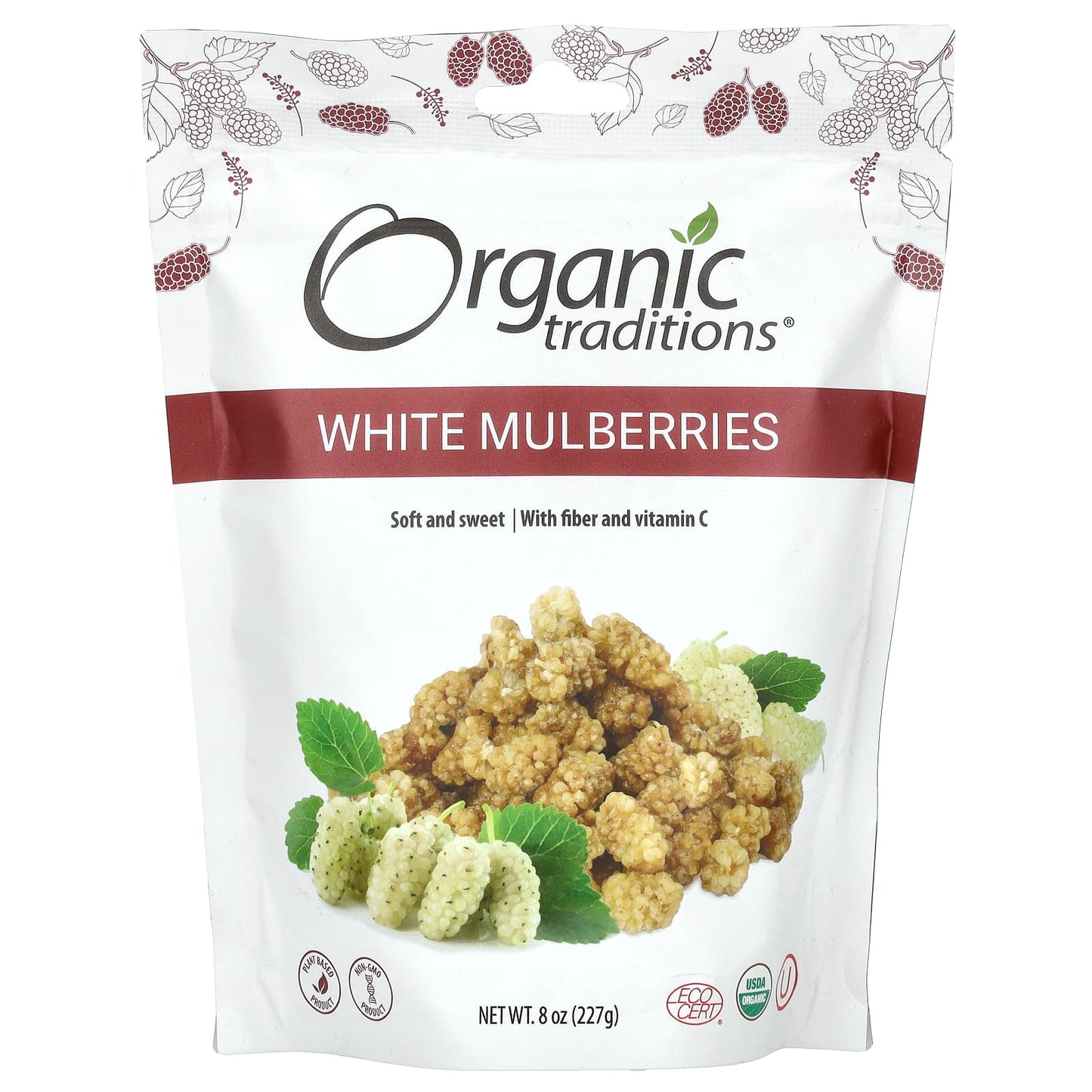 Organic Traditions-White Mulberries-8 oz (227 g)