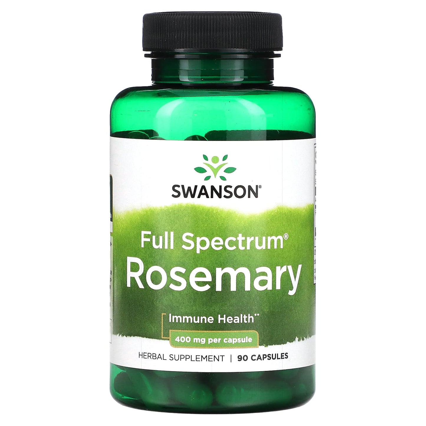 Swanson-Full Spectrum Rosemary-400 mg-90 Capsules