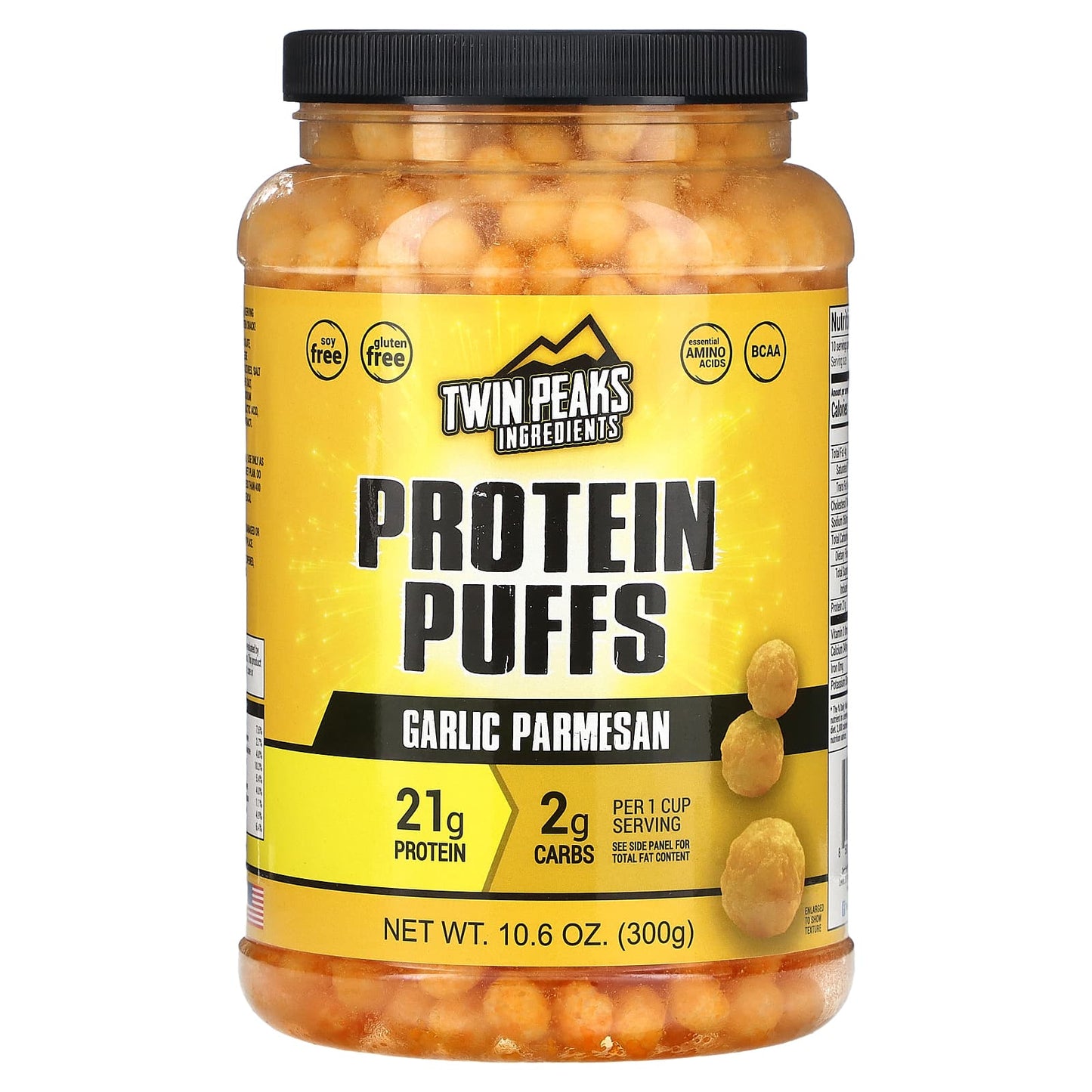 Twin Peaks-Protein Puffs-Garlic Parmesan-10.6 oz (300 g)