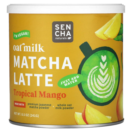 Sencha Naturals-Oat Milk-Matcha Latte-Tropical Mango-8.5 oz (241 g)