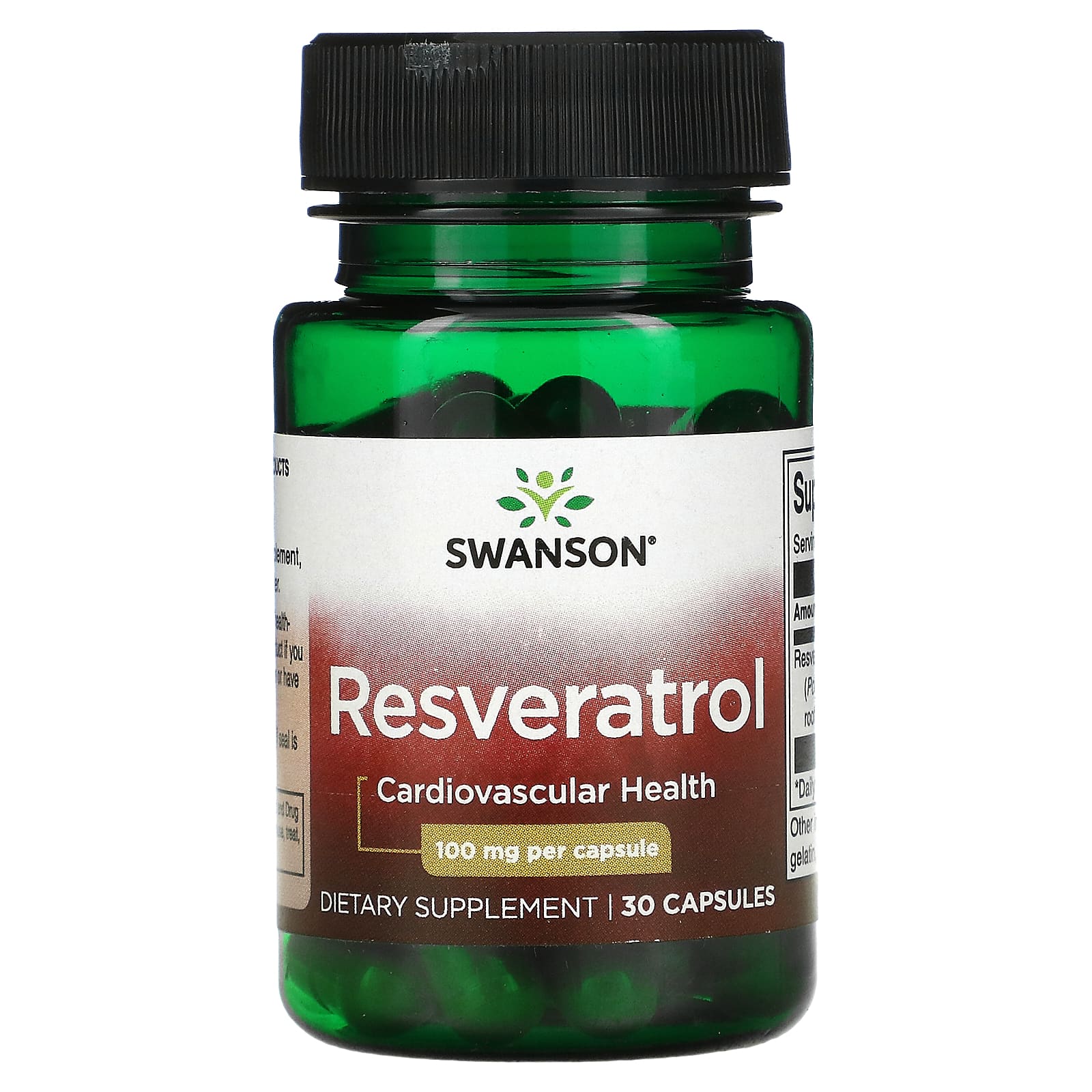 Swanson-Resveratrol-100 mg-30 Capsules