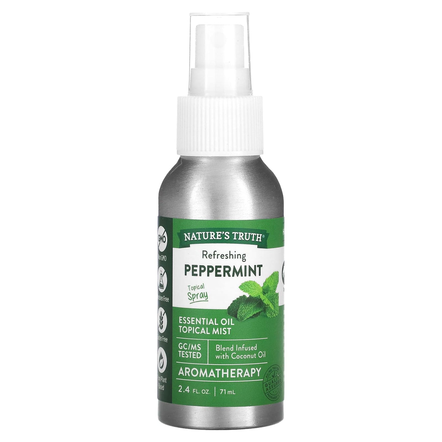 Nature's Truth-Essential Oil-Topical Mist-Refreshing Peppermint -2.4 fl oz (71 ml)