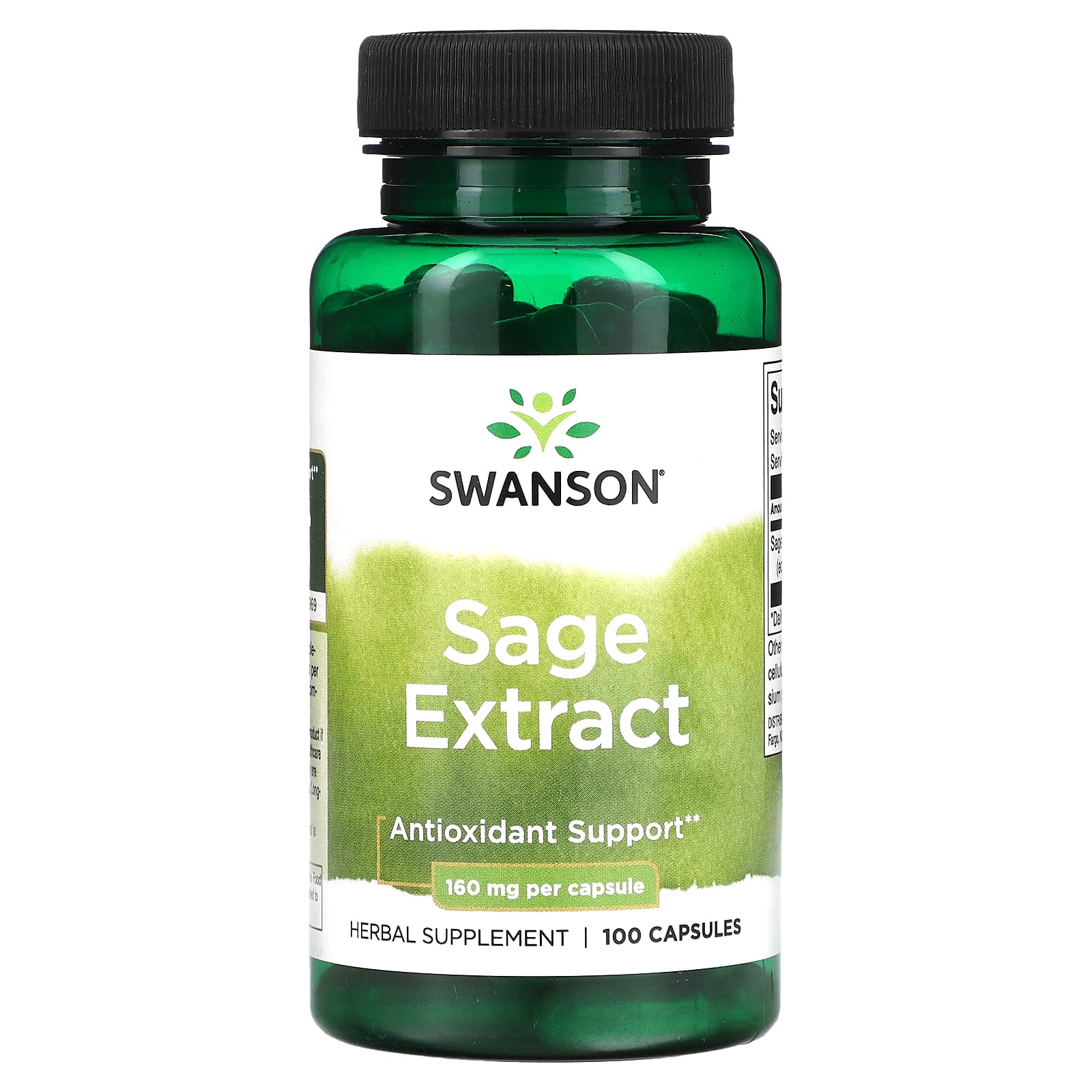 Swanson-Sage Extract-160 mg-100 Capsules