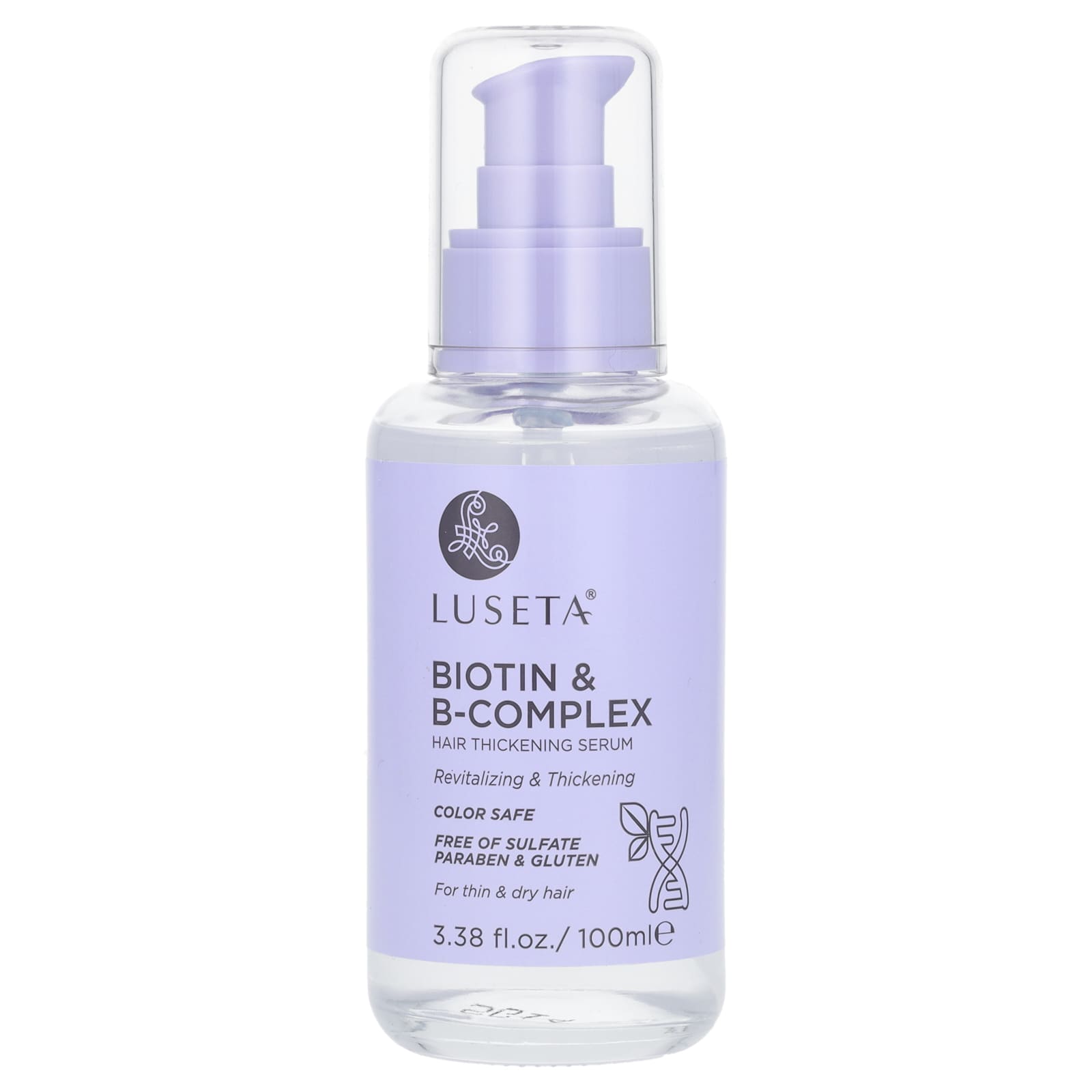 Luseta Beauty-Biotin & B-Complex-Hair Thickening Serum-For Thin & Dry Hair-3.38 fl oz (100 ml)