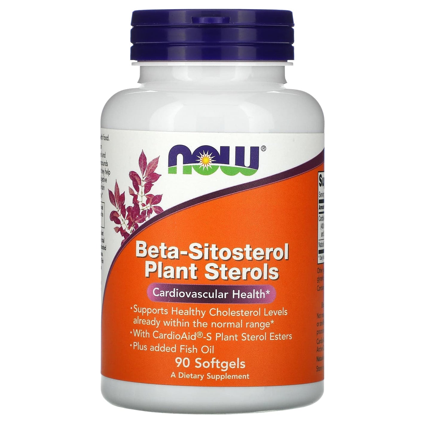 NOW Foods-Beta-Sitosterol Plant Sterols-90 Softgels