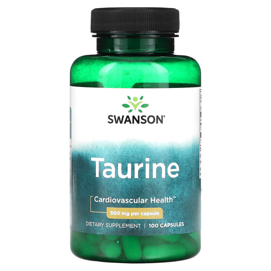 Swanson-Taurine-500 mg-100 Capsules