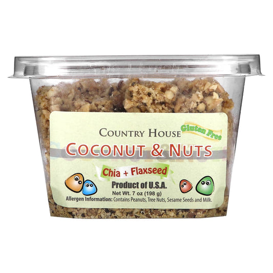 Country House-Coconut & Nuts-Chia + Flaxseed-7 oz (198 g)