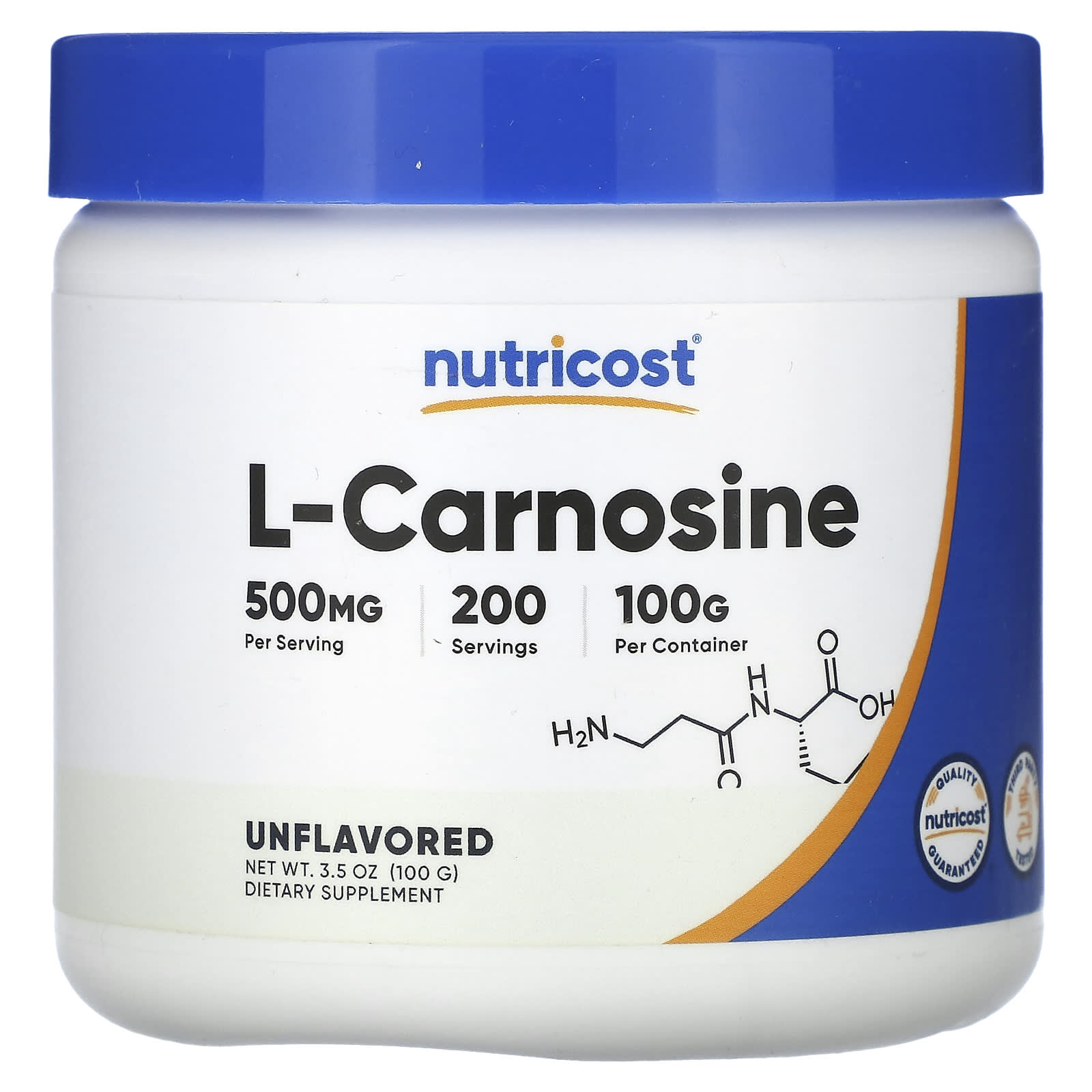 Nutricost-L-Carnosine-Unflavored-3.5 oz (100 g)