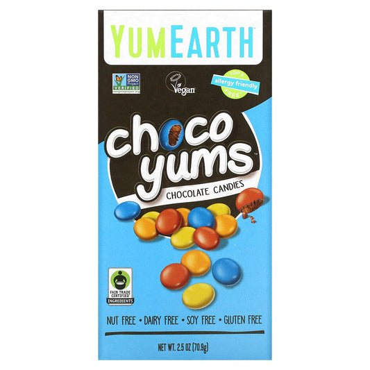 YumEarth-Choco Yums-Chocolate Candies-2.5 oz (70.9 g)