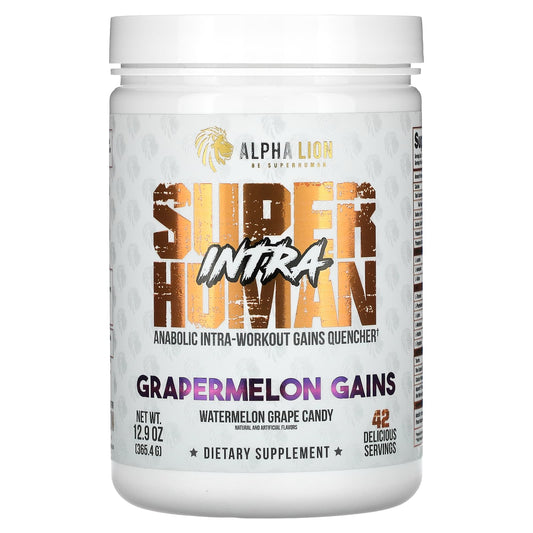 ALPHA LION-SuperHuman Intra-Grapermelon Gains-Watermelon Grape Candy-12.9 oz (365.4 g)