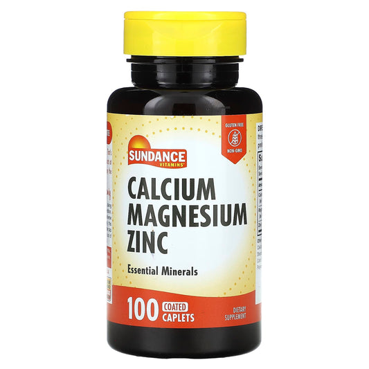 Sundance Vitamins-Calcium-Magnesium-Zinc-100 Coated Caplets