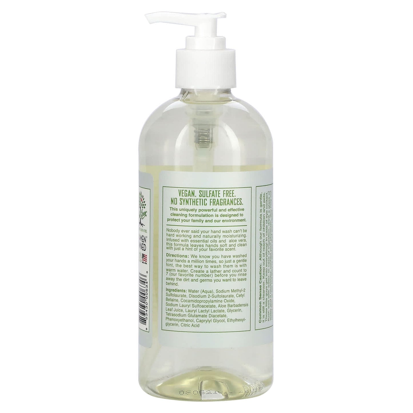 Rebel Green, Fresh & Clean Hand Soap, Unscented, 16.9 fl oz (500 ml)