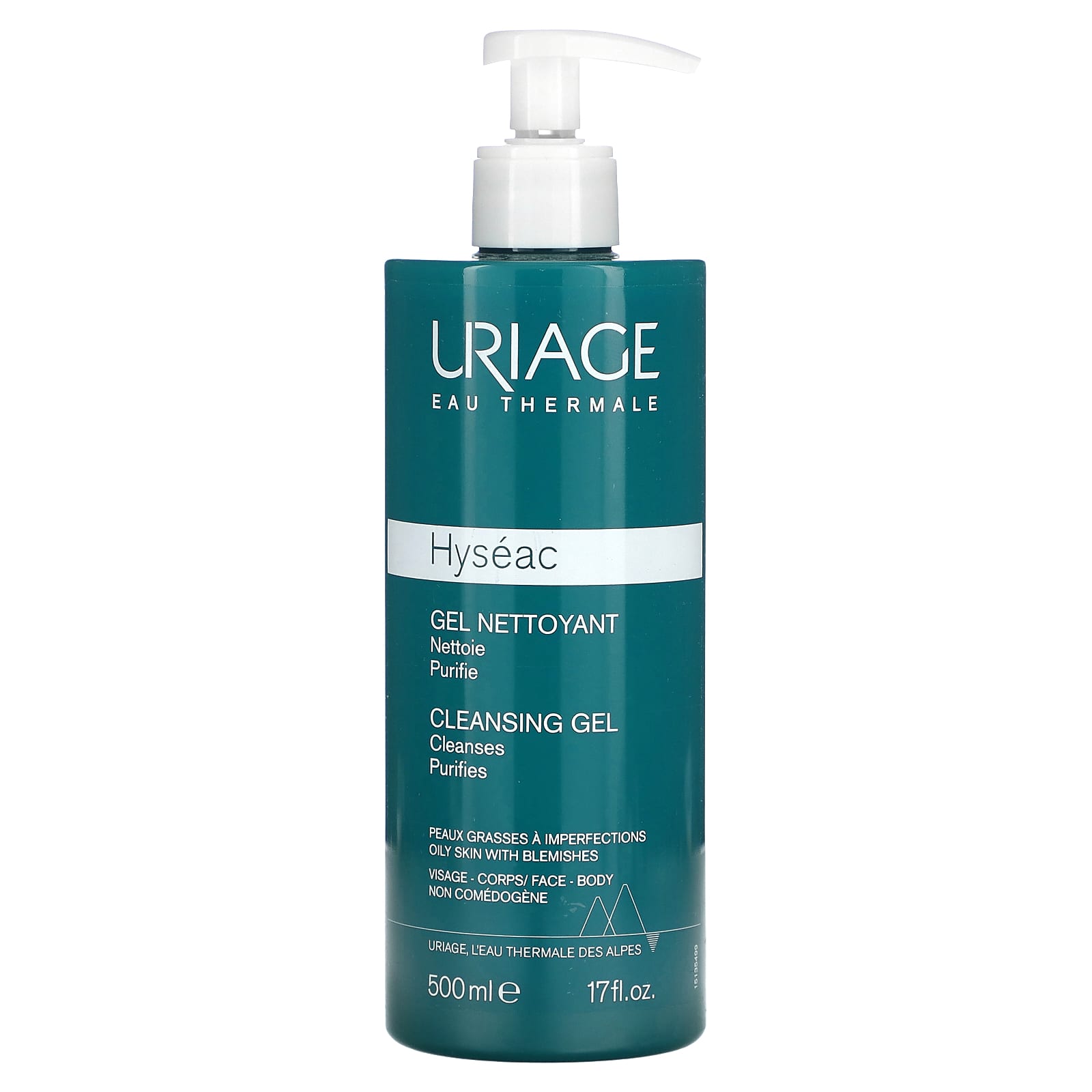 Uriage-EAU Thermale-Hyseac-Cleansing Gel-17 fl oz (500 ml)