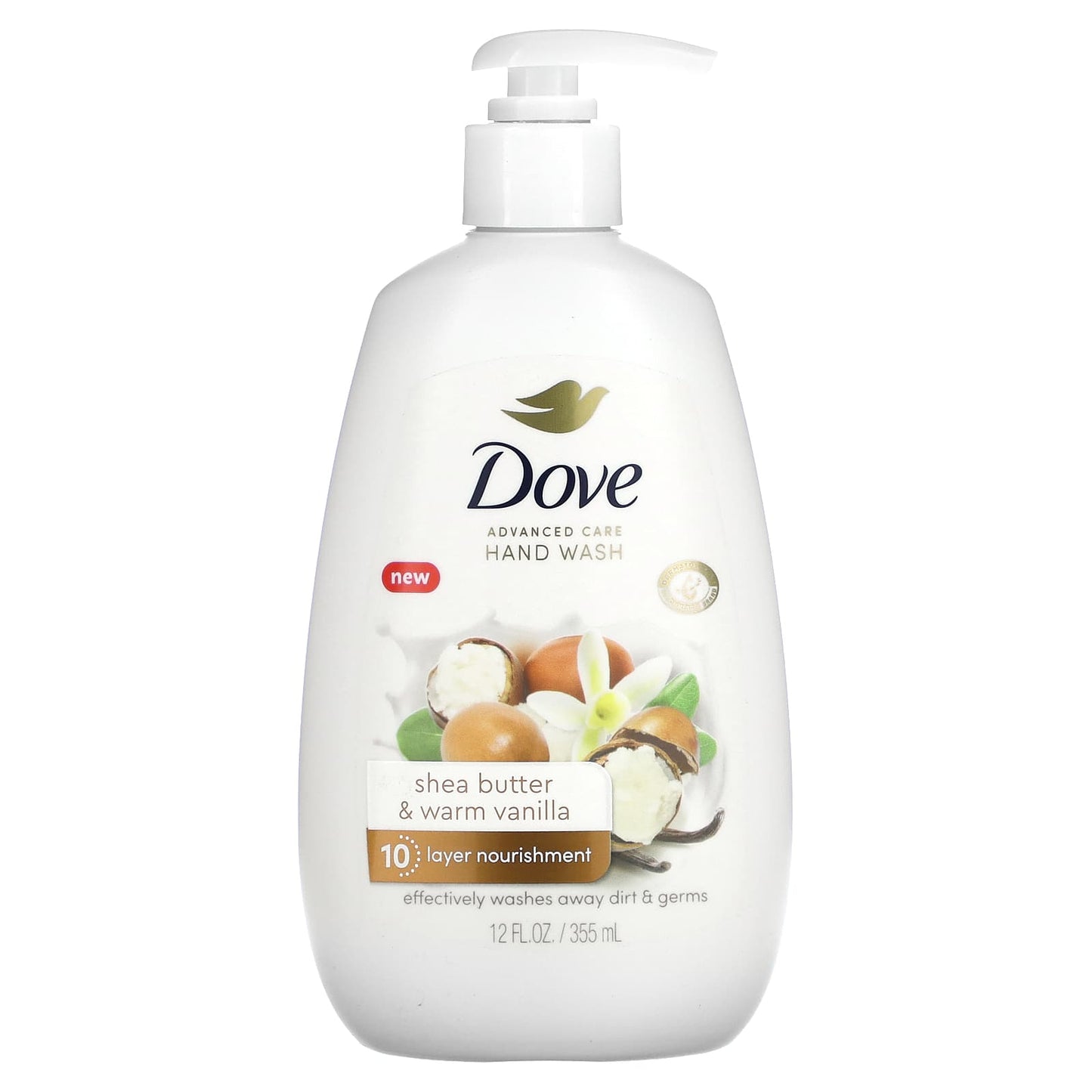 Dove-Advanced Care Hand Wash-Shea Butter & Warm Vanilla-12 fl oz (355 ml)