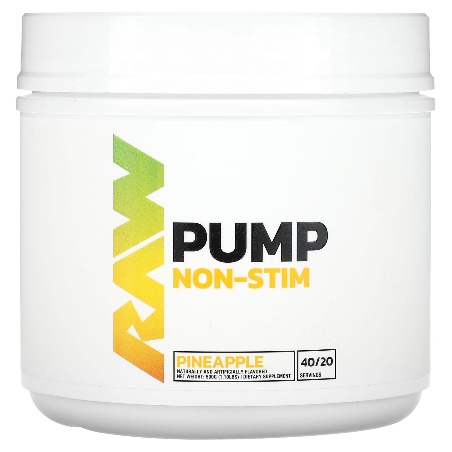 Raw Nutrition-Pump-Non-Stim-Pineapple-1.1 lb (500 g)