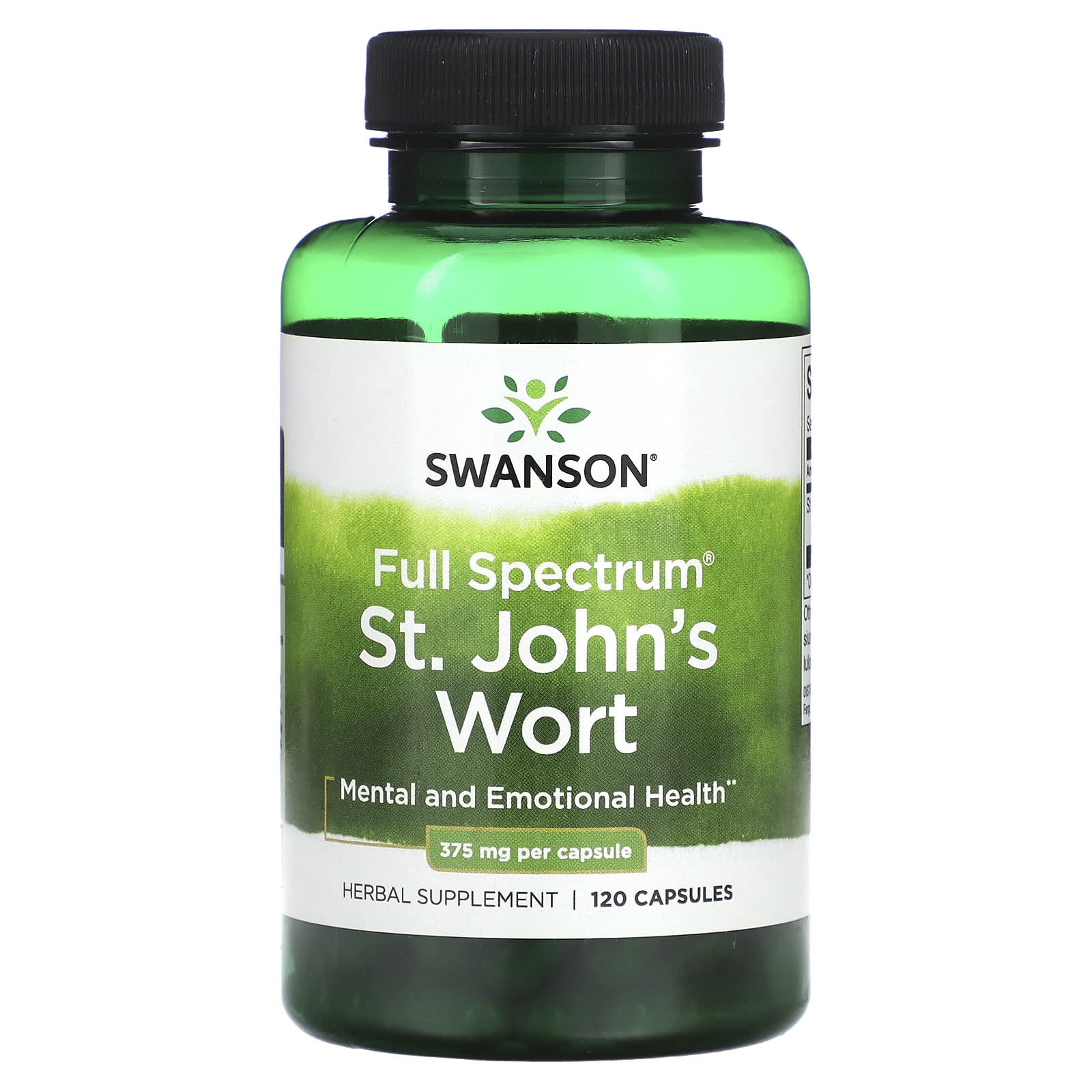 Swanson-Full Spectrum St. John's Wort-375 mg -120 Capsules