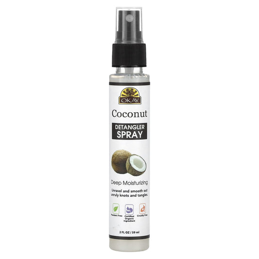 Okay Pure Naturals-Coconut Detangler Spray-2 fl oz (59 ml)