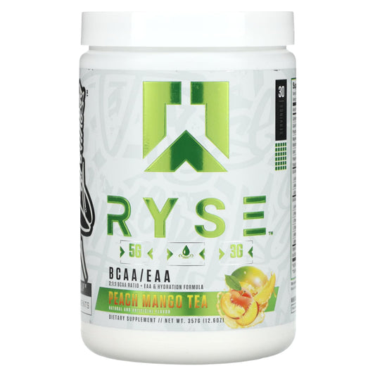 RYSE-BCAA/EAA-Peach Mango Tea-12. 6 oz (357 g)