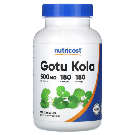 Nutricost-Gotu Kola-500 mg-180 Capsules