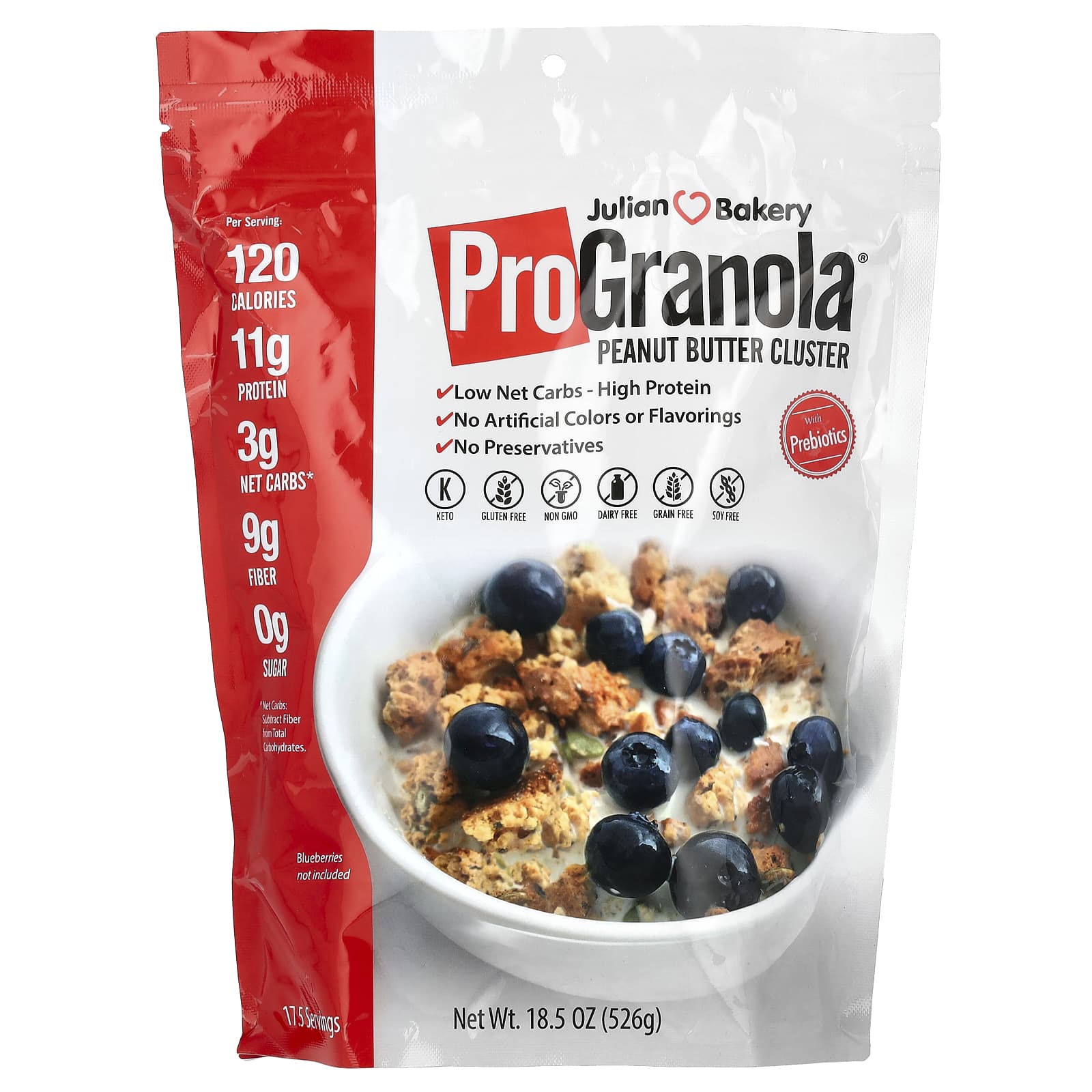 Julian Bakery-Pro Granola-Peanut Butter Cluster-18.5 oz (526 g)