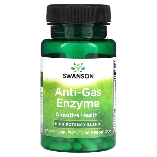 Swanson-Anti-Gas Enzyme-High Potency Blend-90 Veggie Caps