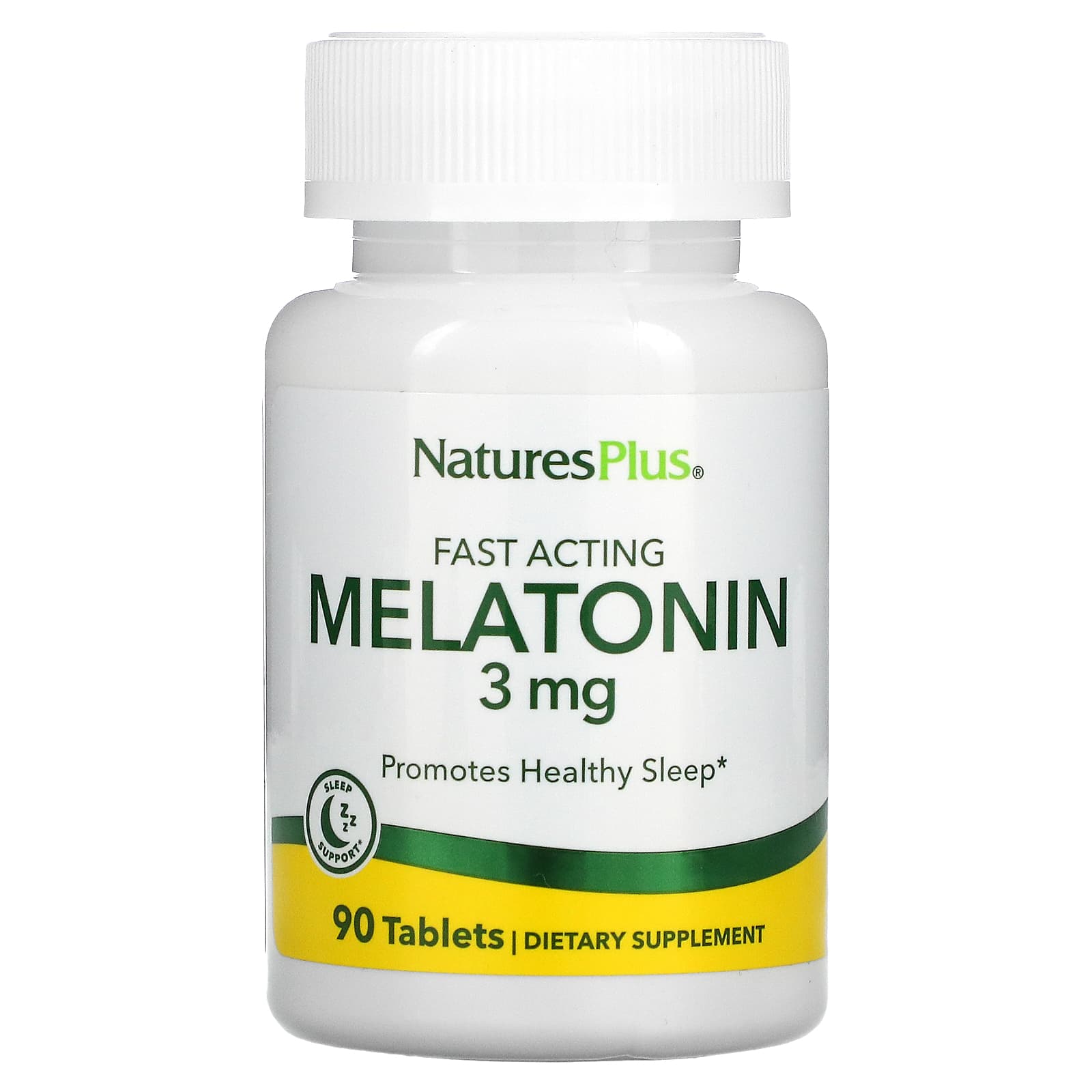 NaturesPlus-Fast Acting Melatonin-3 mg-90 Tablets