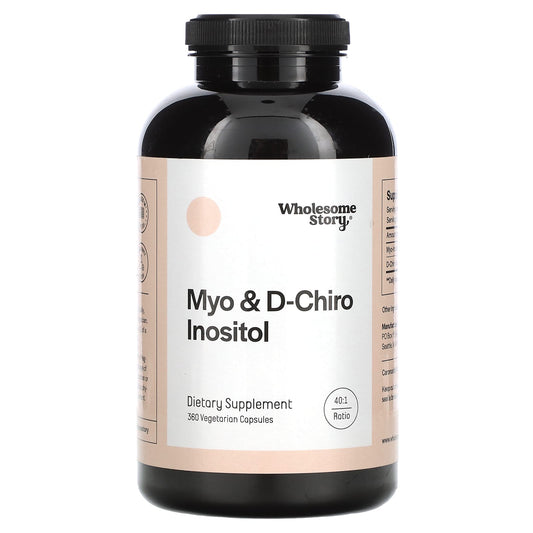 Wholesome Story-Myo & D-Chiro Inositol-360 Vegetarian Capsules