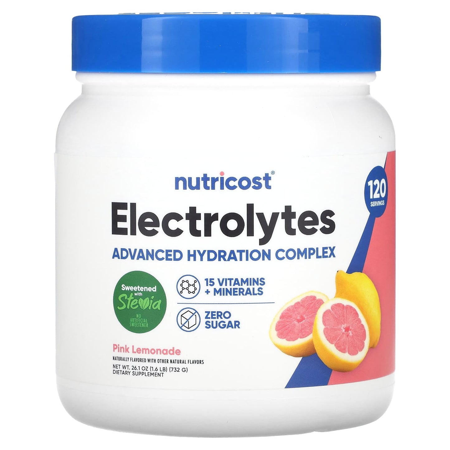 Nutricost-Electrolytes-Pink Lemonade-26.1 oz (732 g)