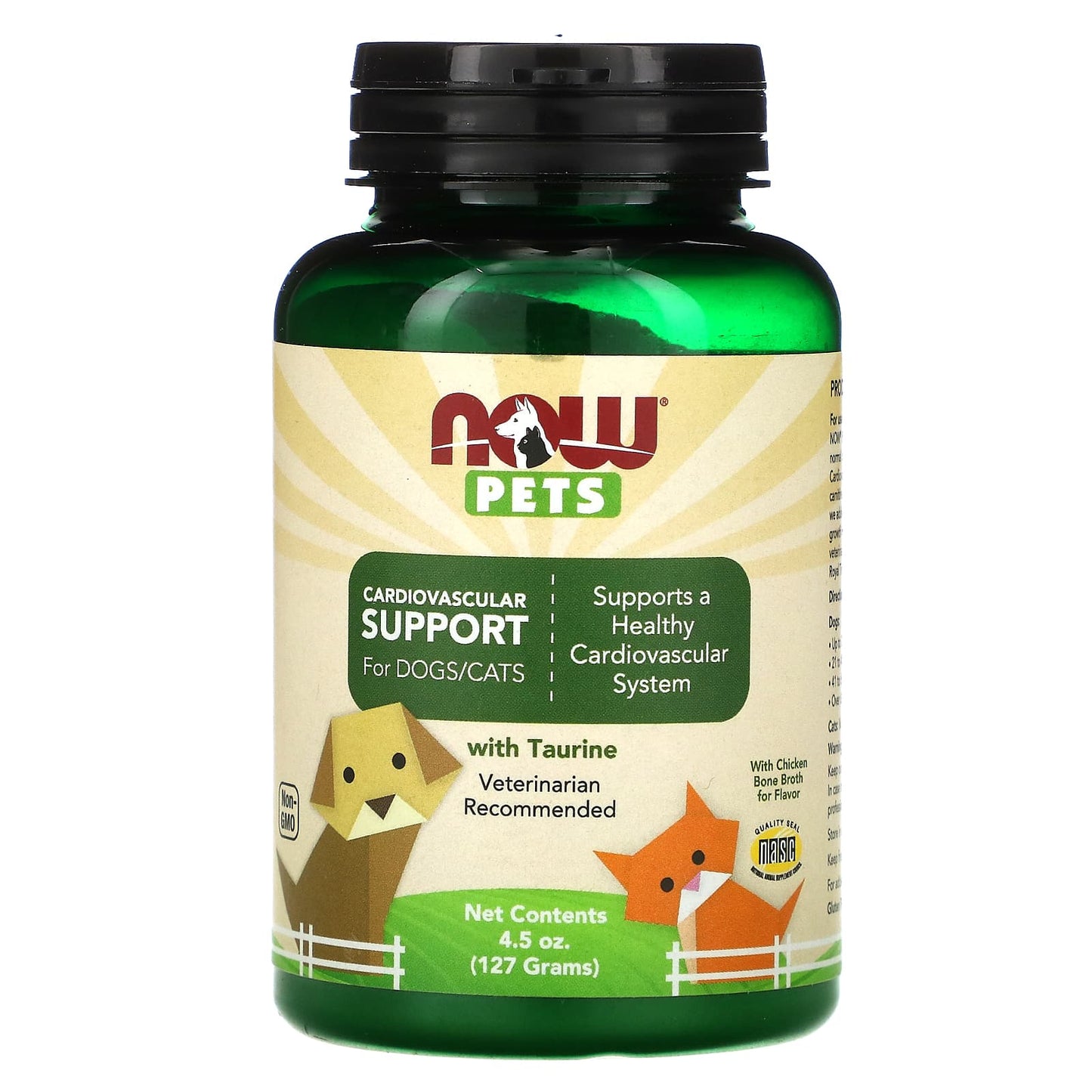 NOW Foods-Pets-Cardiovascular Support for Dogs/Cats-4.5 oz (127 g)