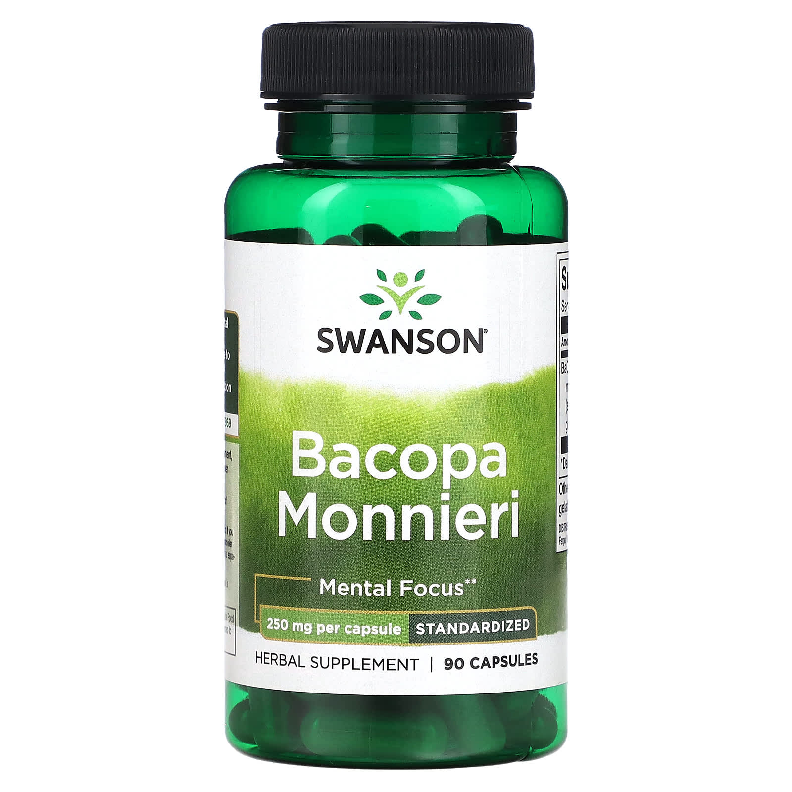 Swanson-Bacopa Monnieri-250 mg-90 Capsules