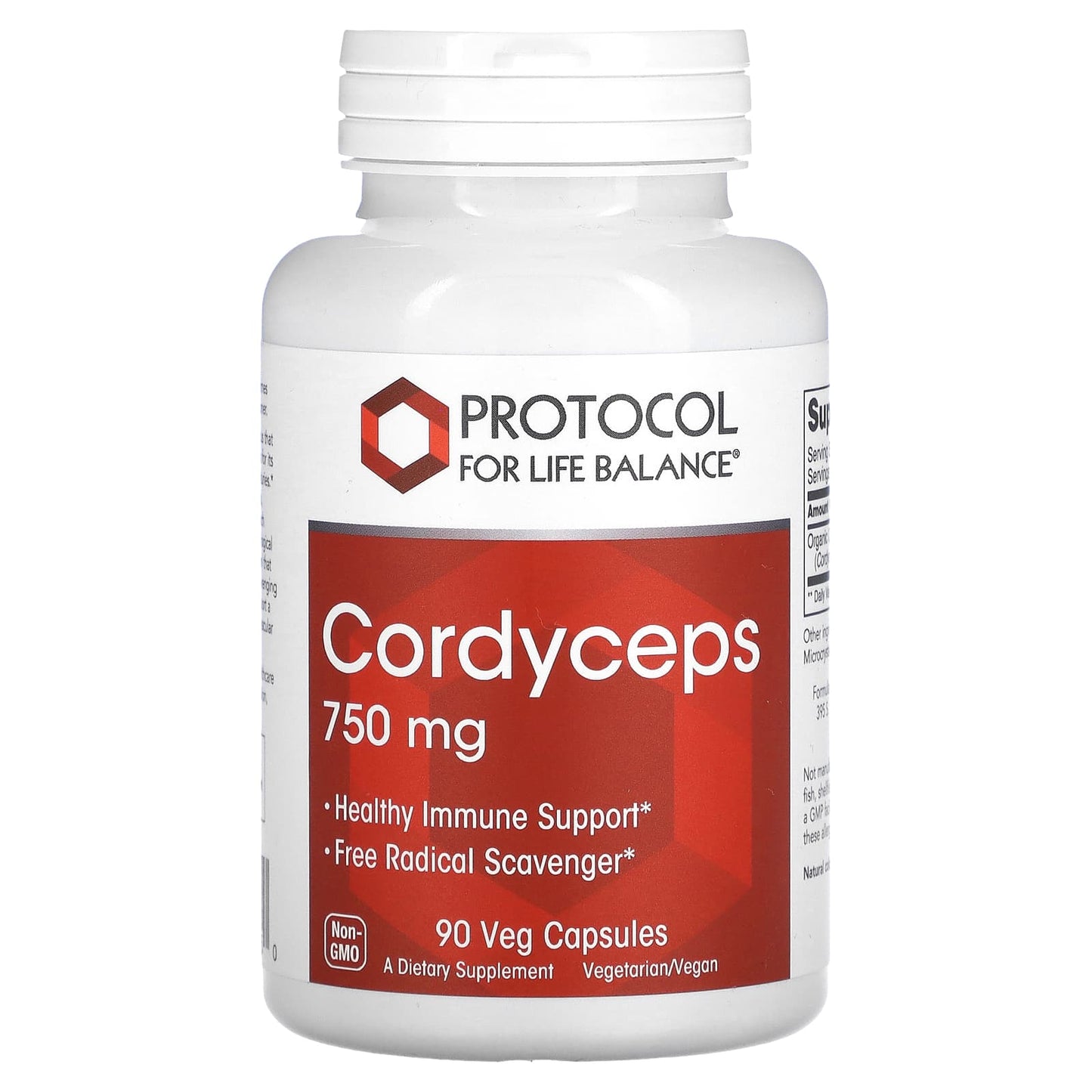 Protocol for Life Balance-Cordyceps-750 mg-90 Veg Capsules