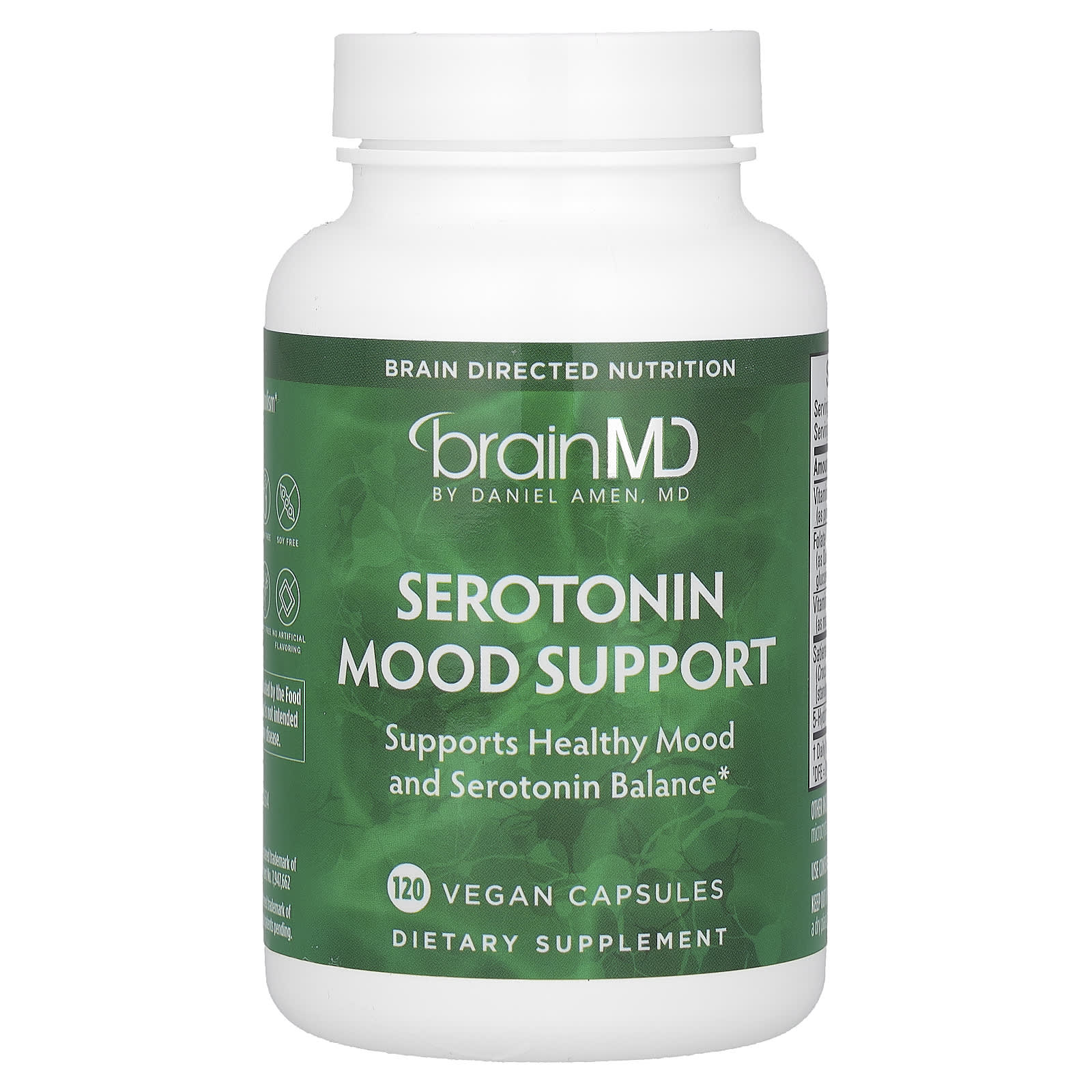 BrainMD-Serotonin Mood Support-120 Vegan Capsules