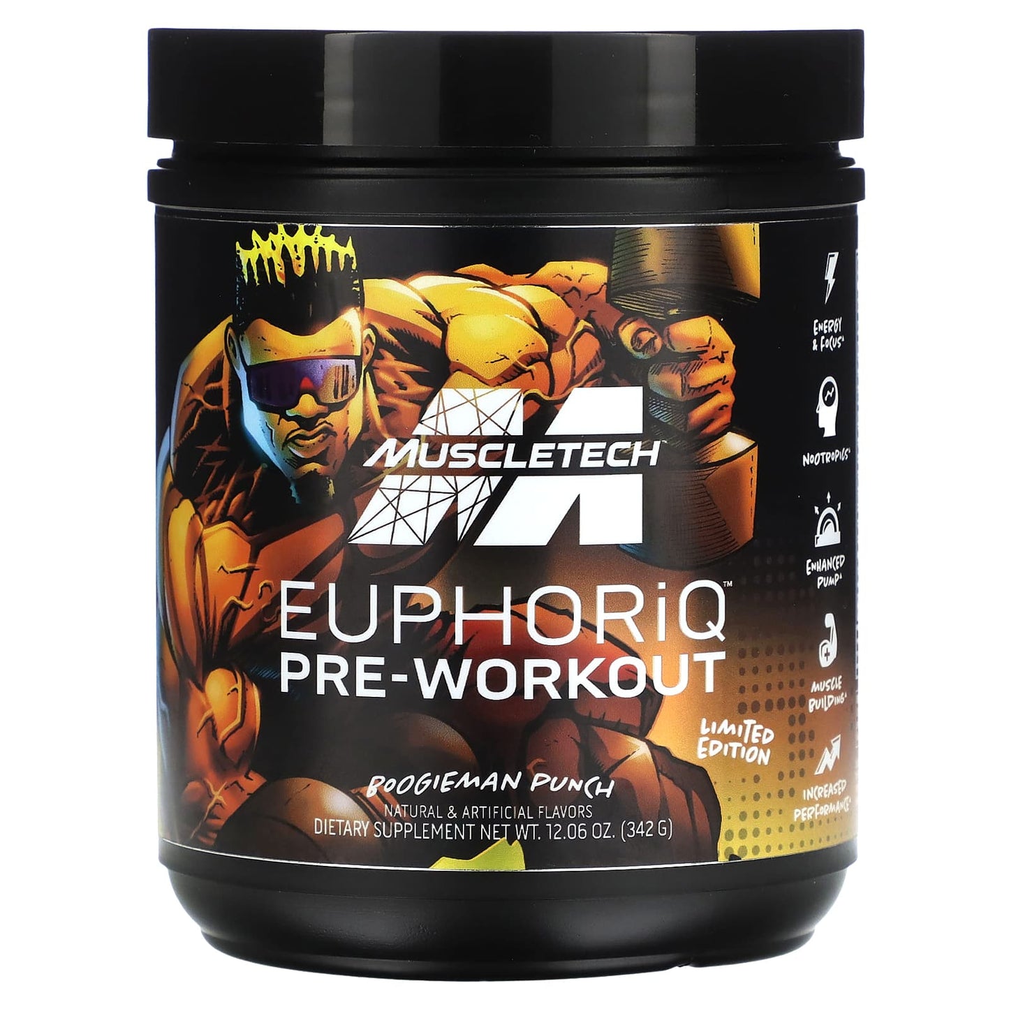 MuscleTech-Limited Edition-Euphoriq-Pre-Workout-Boogieman Punch-12.06 oz (342 g)