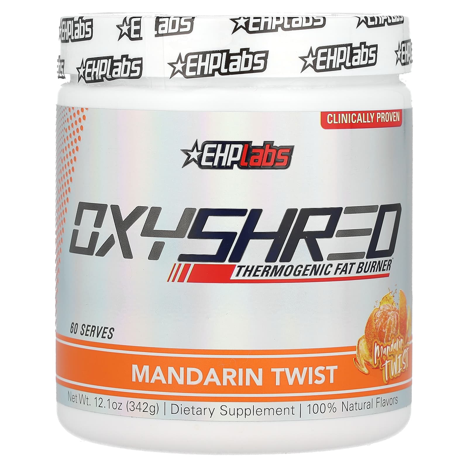 EHPlabs-OxyShred-Thermogenic Fat Burner-Mandarin Twist-12.1 oz (342 g)