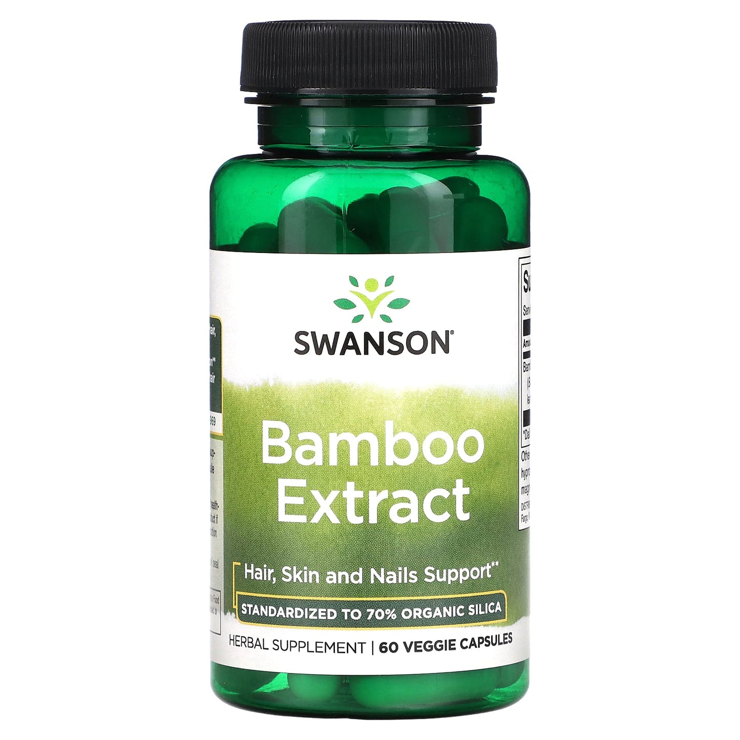 Swanson-Bamboo Extract-60 Veggie Capsules