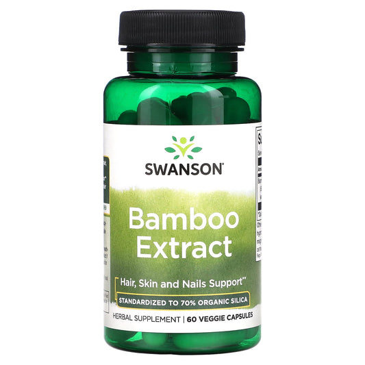 Swanson-Bamboo Extract-60 Veggie Capsules