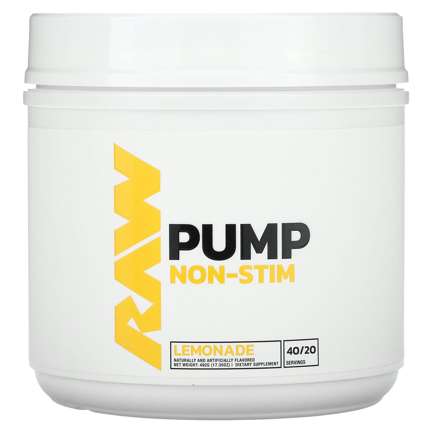 Raw Nutrition-Pump-Non-Stim-Lemonade-17.35 oz (492 g)