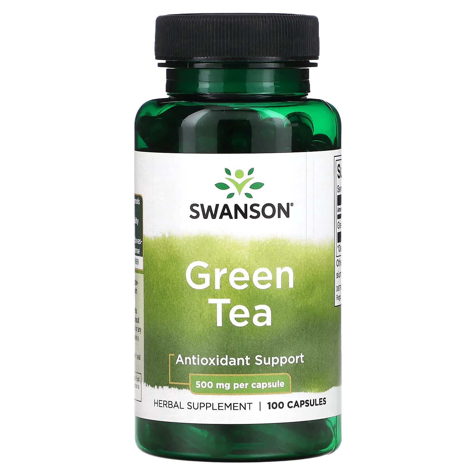 Swanson-Green Tea-500 mg-100 Capsules