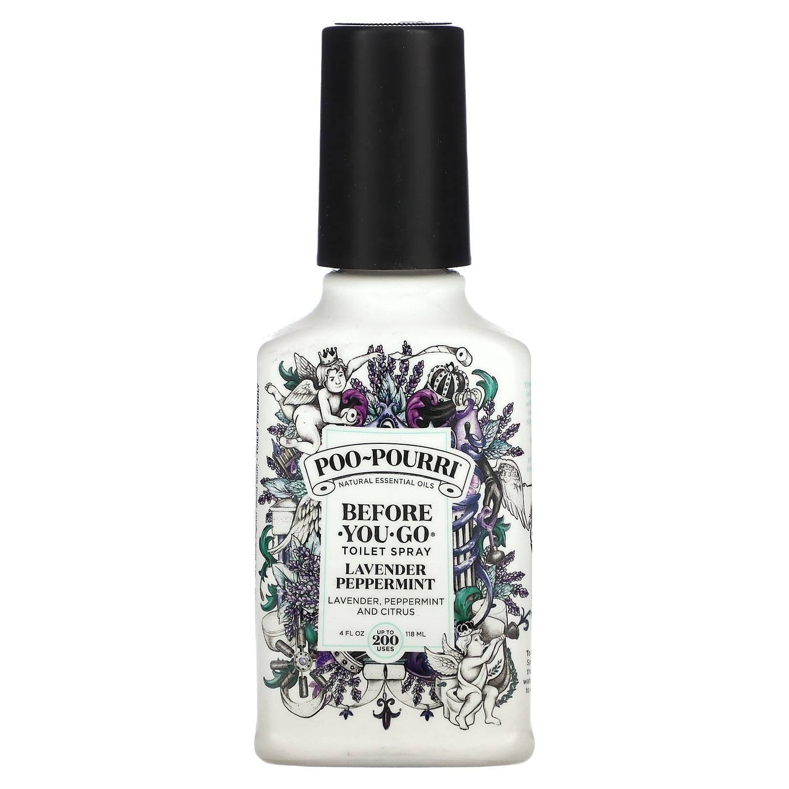 Poo-Pourri-Before-You-Go Toilet Spray-Lavender Peppermint -4 fl oz (118 ml)