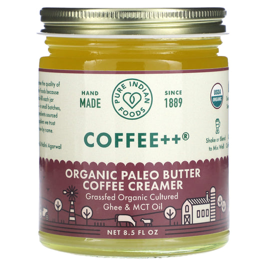 Pure Indian Foods-Coffee++-Organic Paleo Butter Coffee Creamer-8.5 fl oz