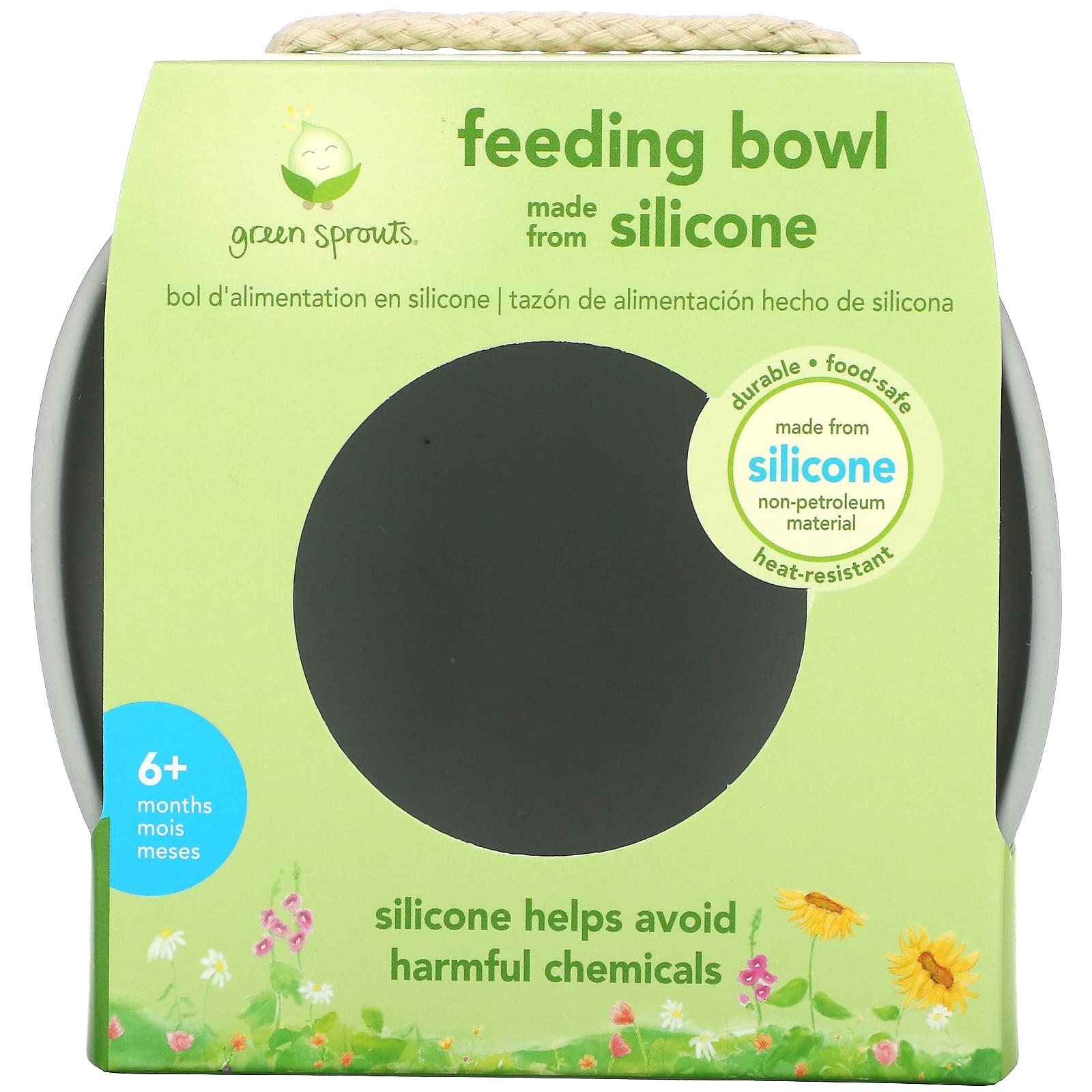 Green Sprouts-Feeding Bowl-6+ Months-Gray-1 Bowl