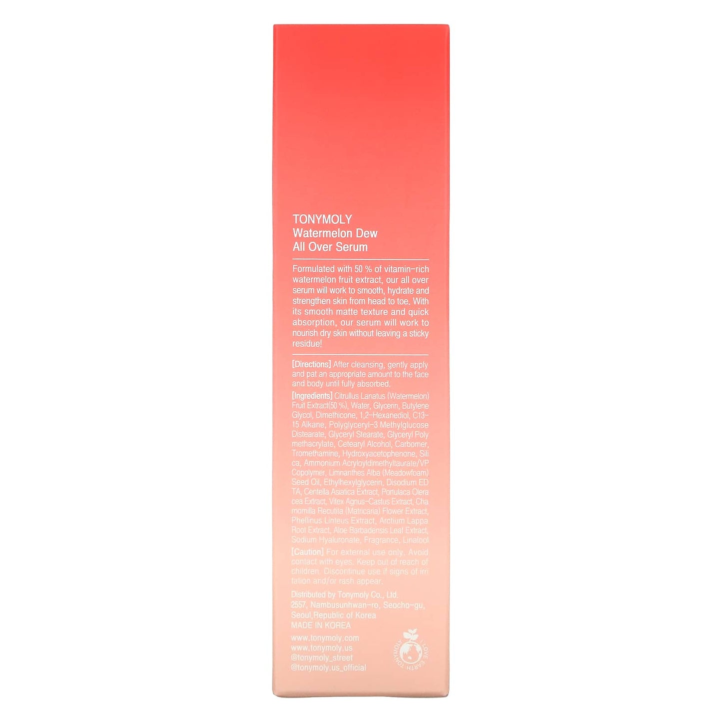 Tony Moly, Watermelon, Dew All Over Serum, 4.05 fl oz (120 ml)